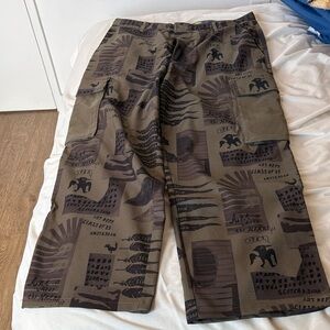 Scotch & Soda Olive Graphic Cargo Pants